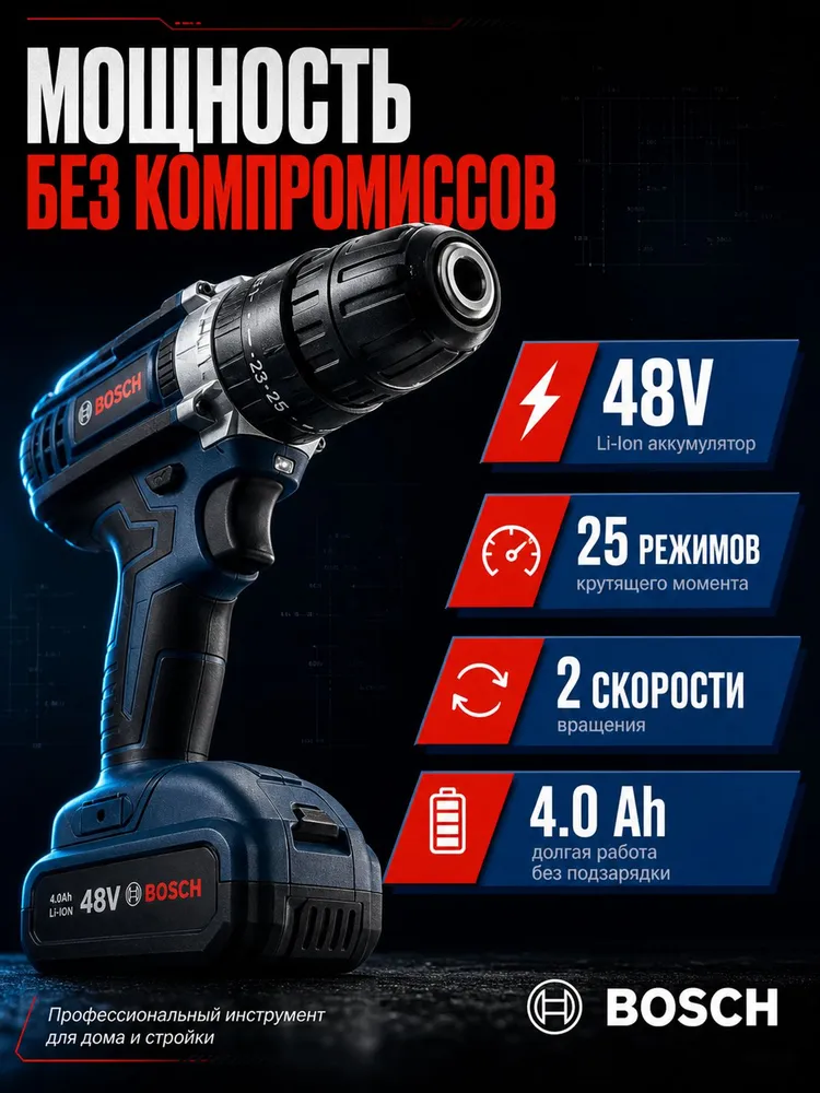 Комплектация шуруповерта
